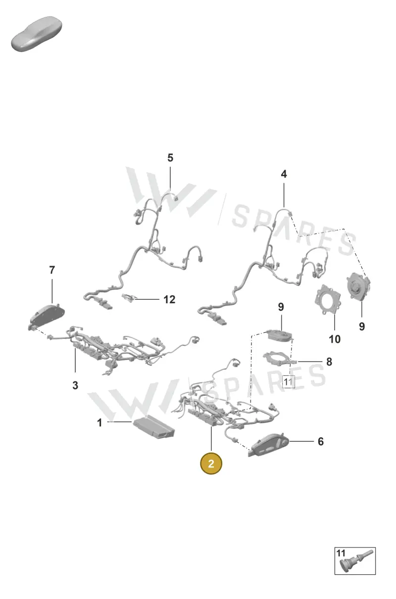 9P5971365P — Porsche 911 (2024-2025) diagram p53817520, position 2