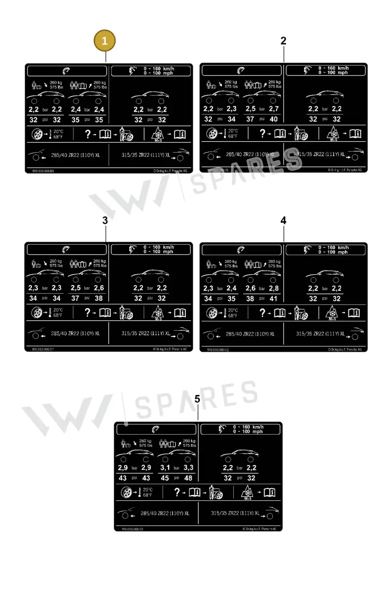 9Y0010000BG — Porsche Cayenne Coupe (2023-2023) diagram p60006700, position 1