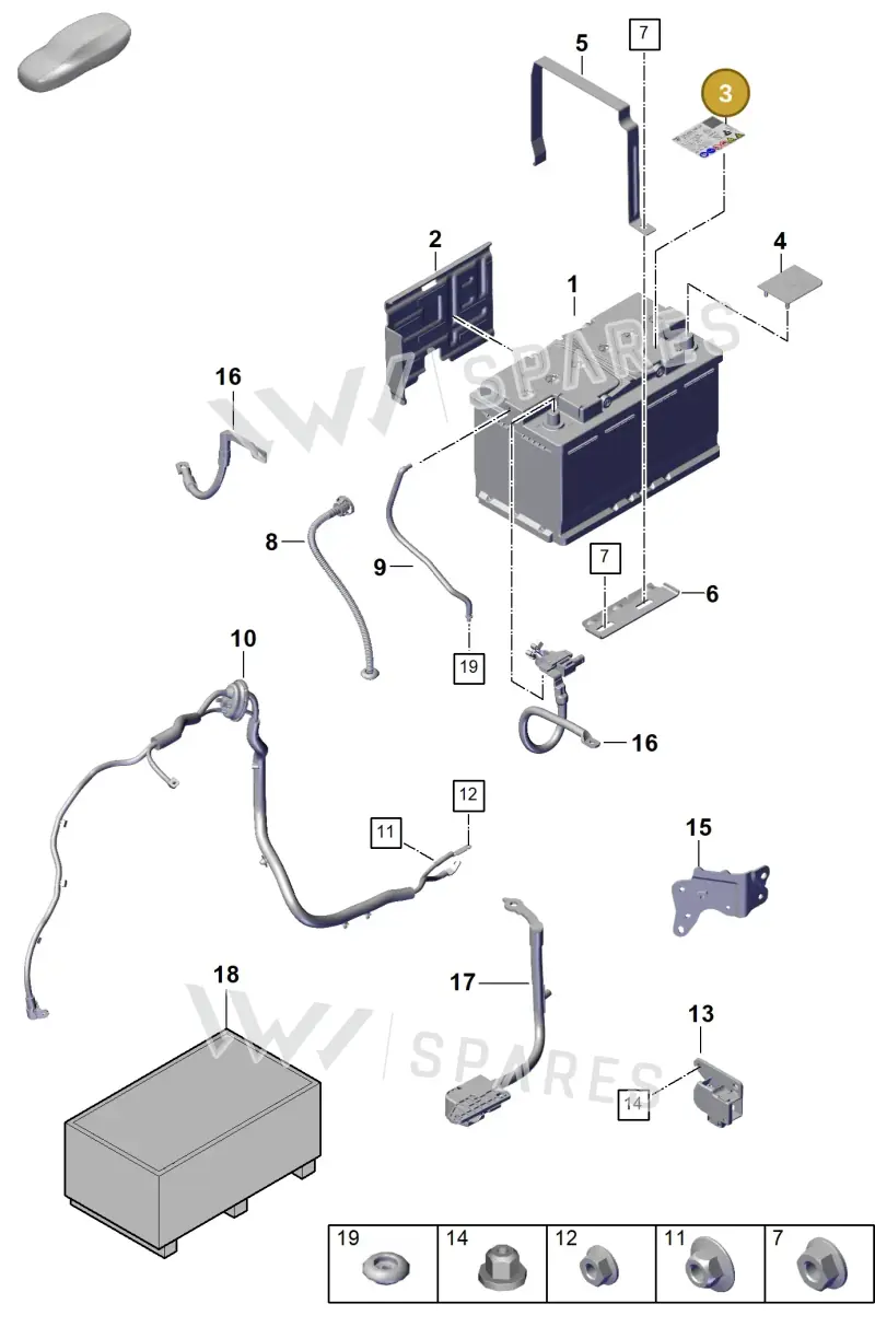 9Y0010523 — Porsche Cayenne Coupe (2023-2023) diagram p60902300, position 3