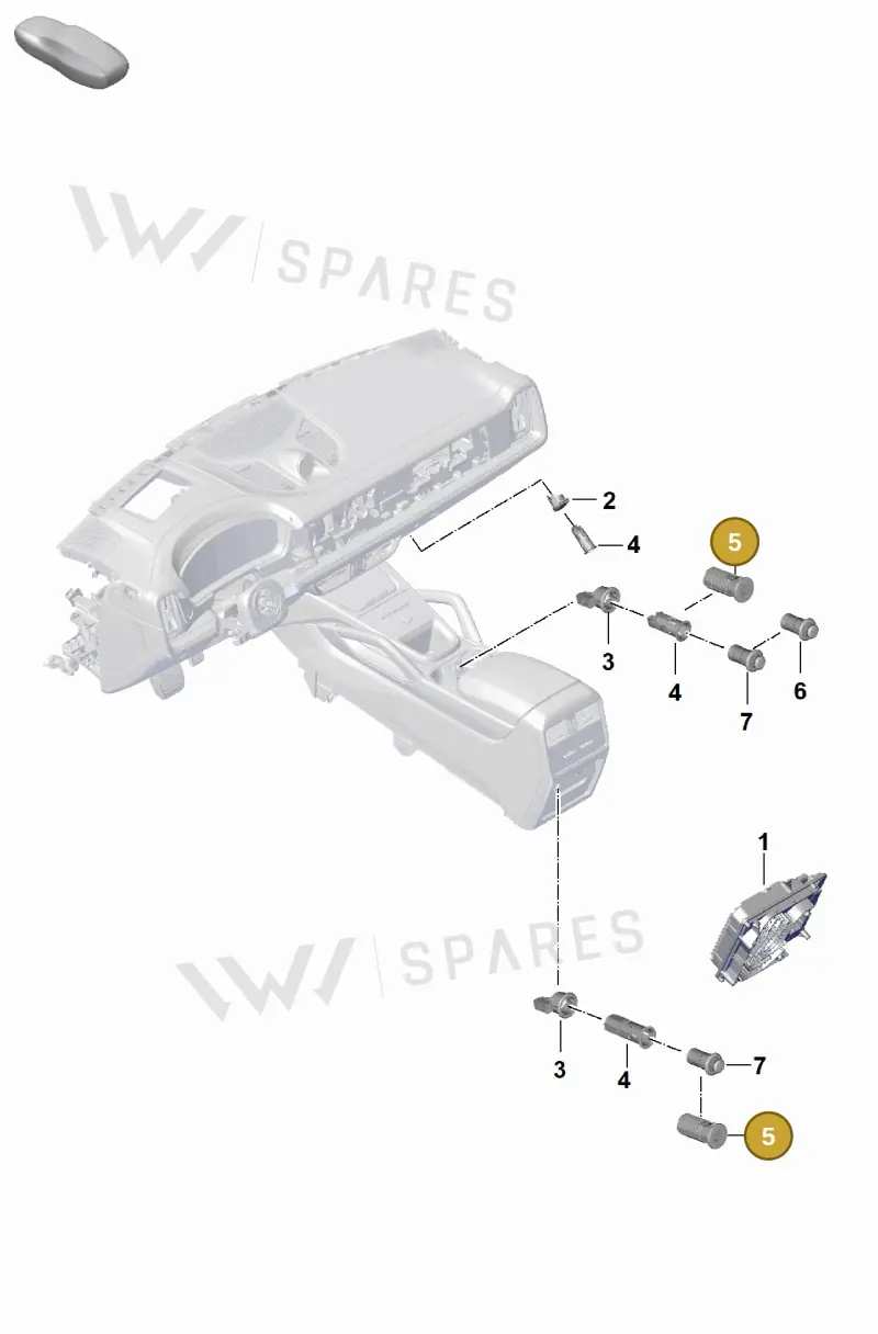 9Y0035252C — Porsche Cayenne Coupe (2023-2023) diagram p60905500, position 5