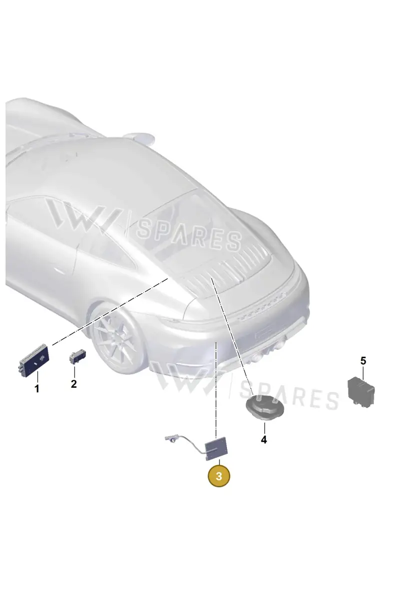 9Y0035507C — Porsche 911 (2024-2025) diagram p63911300, position 3