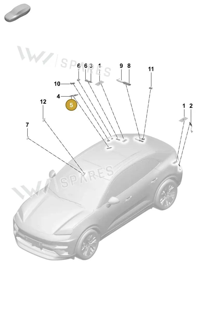 9Y0035525 — Porsche Macan (2024-2024) diagram p61911300, position 5