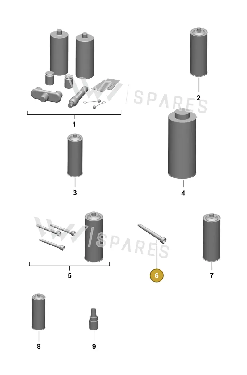 9Y0130085 — Porsche Macan (2024-2024) diagram p61801010, position 6