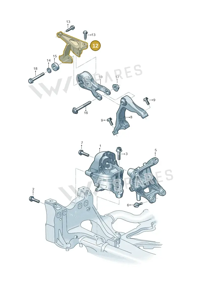 9Y0199373 — Audi RS Q8 (2019-2025) diagram 595199800, position 12