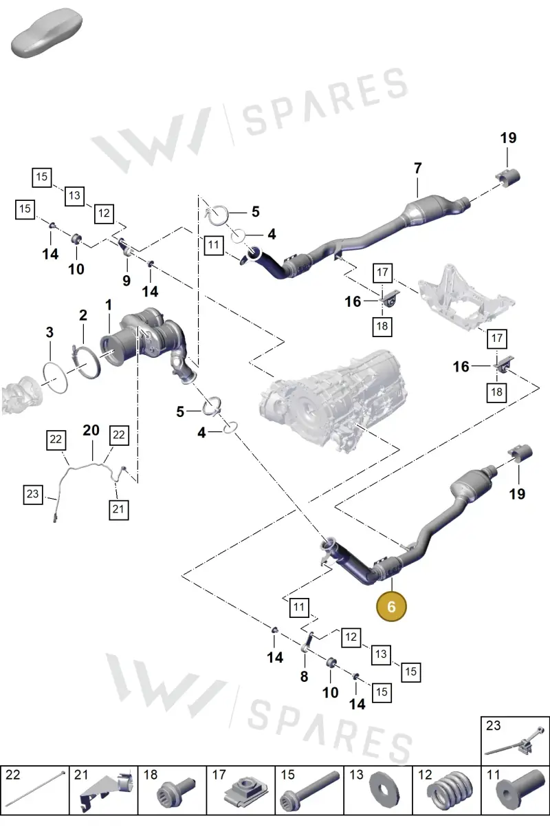 9Y0254401A — Porsche Cayenne Coupe (2023-2023) diagram p60202220, position 6