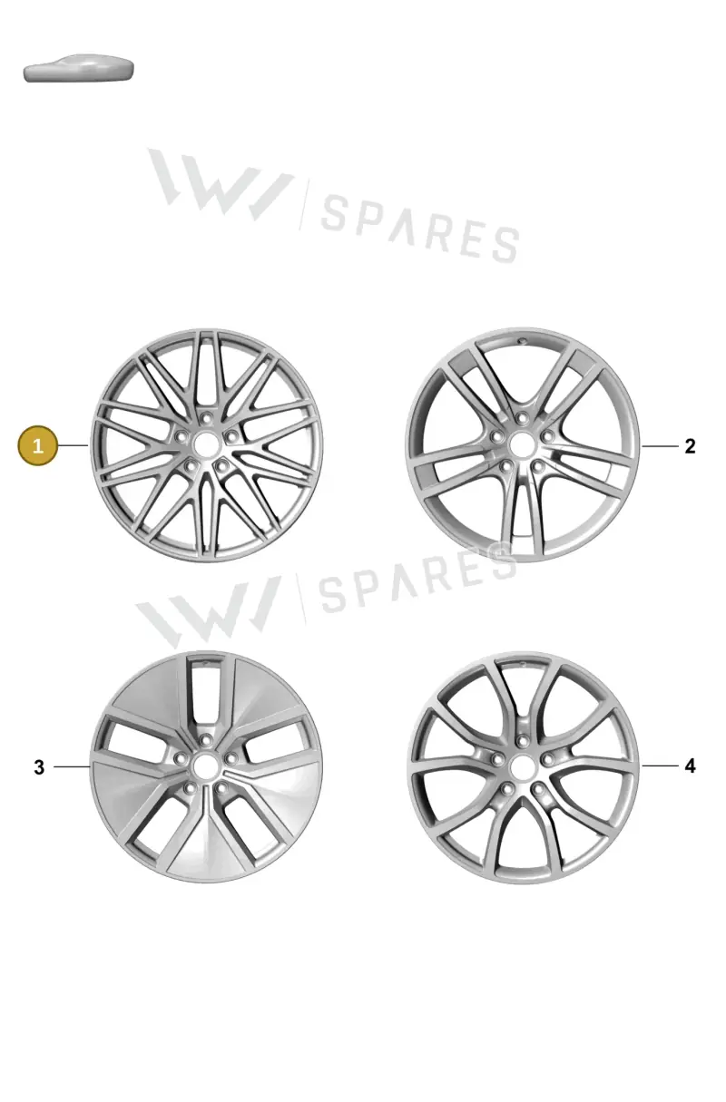 9Y0601025FD041 — Porsche Cayenne Coupe (2023-2023) diagram p60601100, position 1
