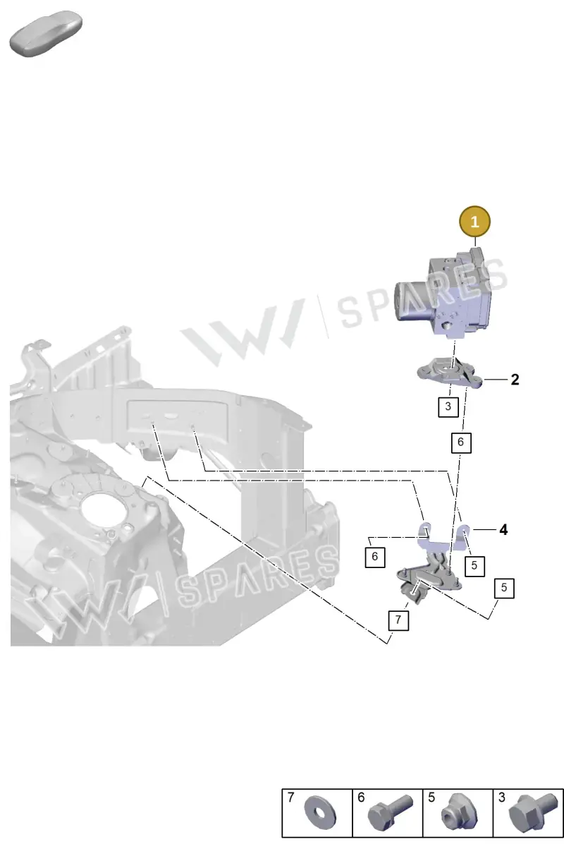 9Y0614109GY — Porsche Cayenne Coupe (2023-2023) diagram p60605000, position 1