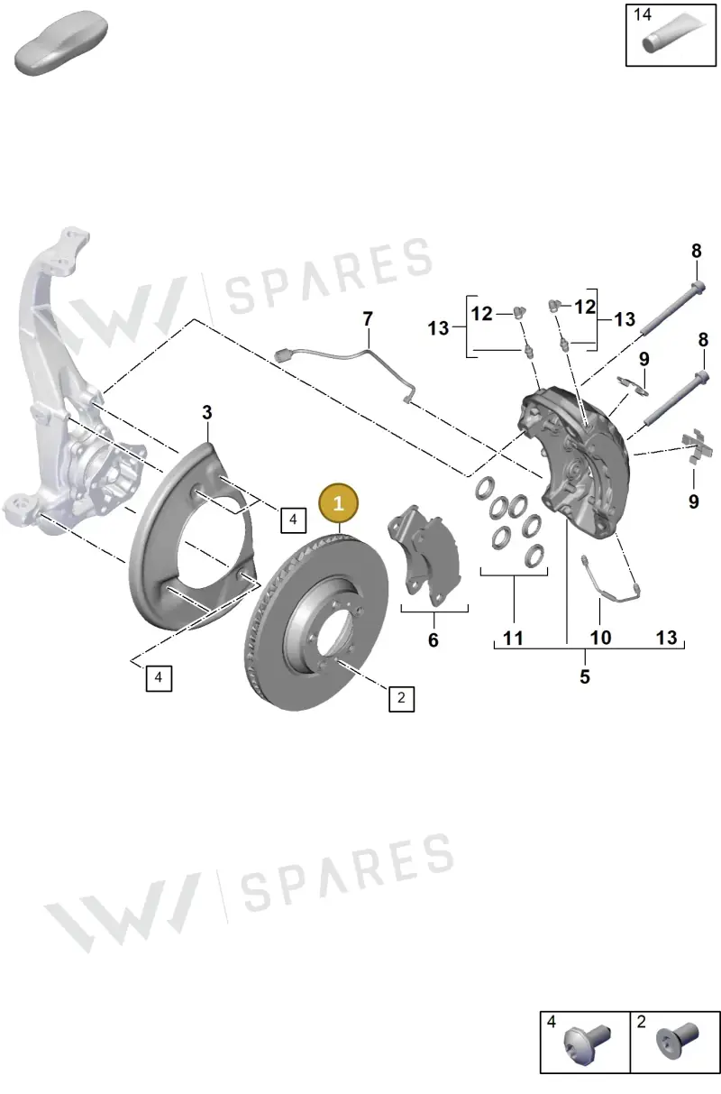 9Y0615301AC — Porsche Cayenne Coupe (2023-2023) diagram p60602000, position 1