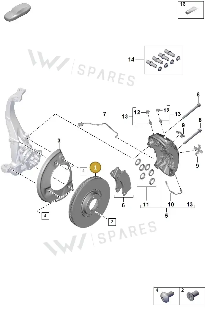 9Y0615301AF — Porsche Taycan Sport Turismo (2019-2024) diagram p60602400, position 1