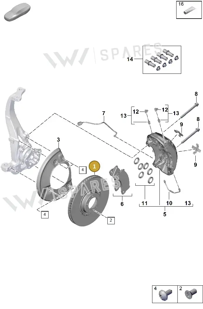 9Y0615302AF — Porsche Taycan Sport Turismo (2019-2024) diagram p60602400, position 1