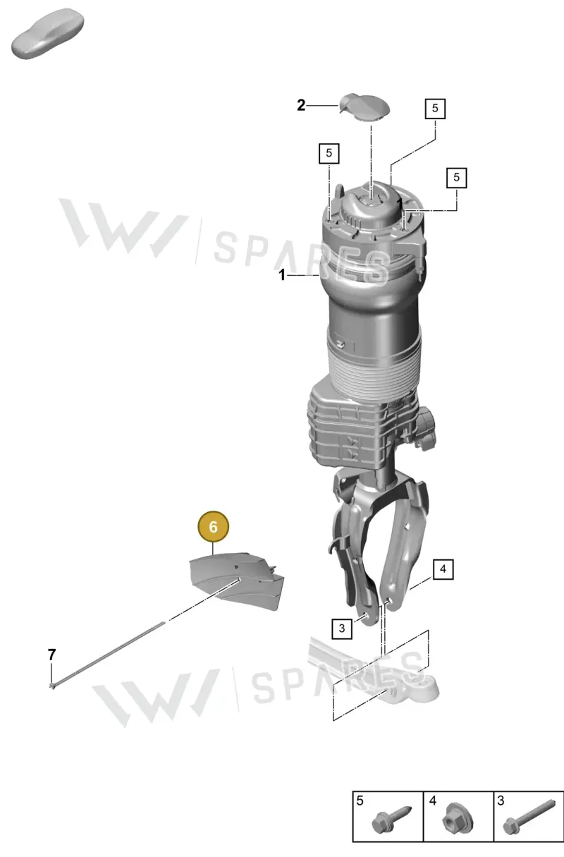 9Y0615447D — Porsche Cayenne Coupe (2023-2023) diagram p60402000, position 6