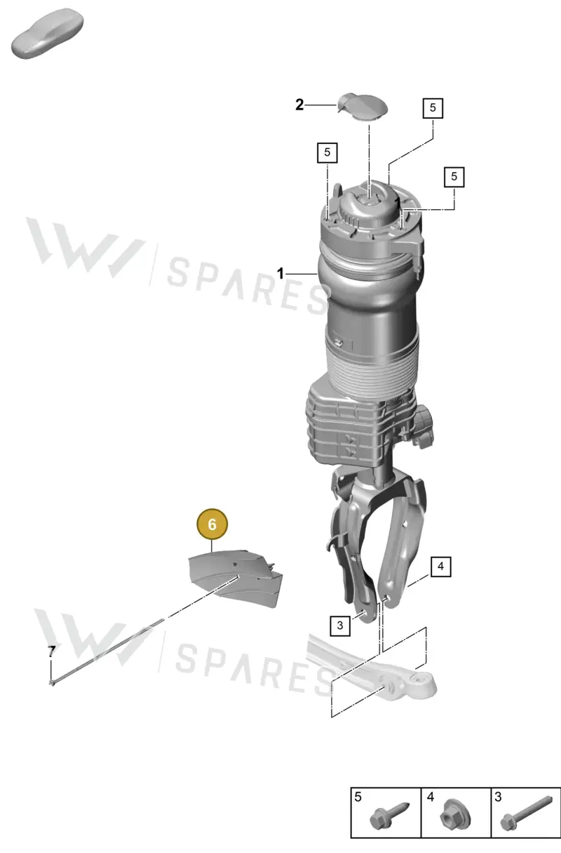 9Y0615448D — Porsche Cayenne Coupe (2023-2023) diagram p60402000, position 6