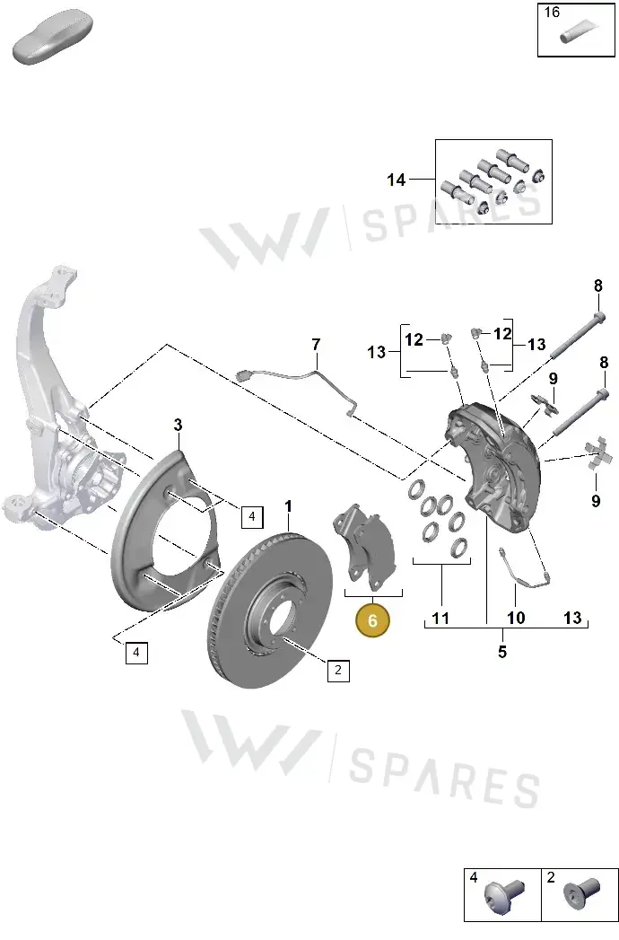 9Y0698151AQ — Porsche Taycan Sport Turismo (2019-2024) diagram p60602400, position 6
