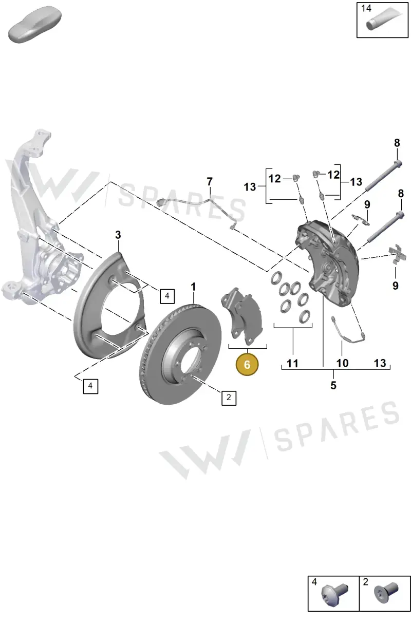 9Y0698151AS — Porsche Cayenne Coupe (2023-2023) diagram p60602000, position 6