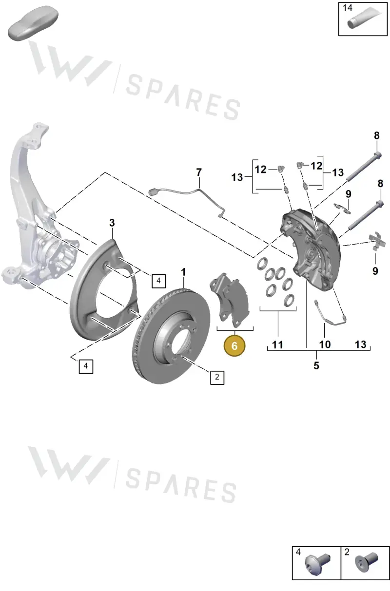 9Y0698151BE — Porsche Cayenne Coupe (2023-2023) diagram p60602000, position 6