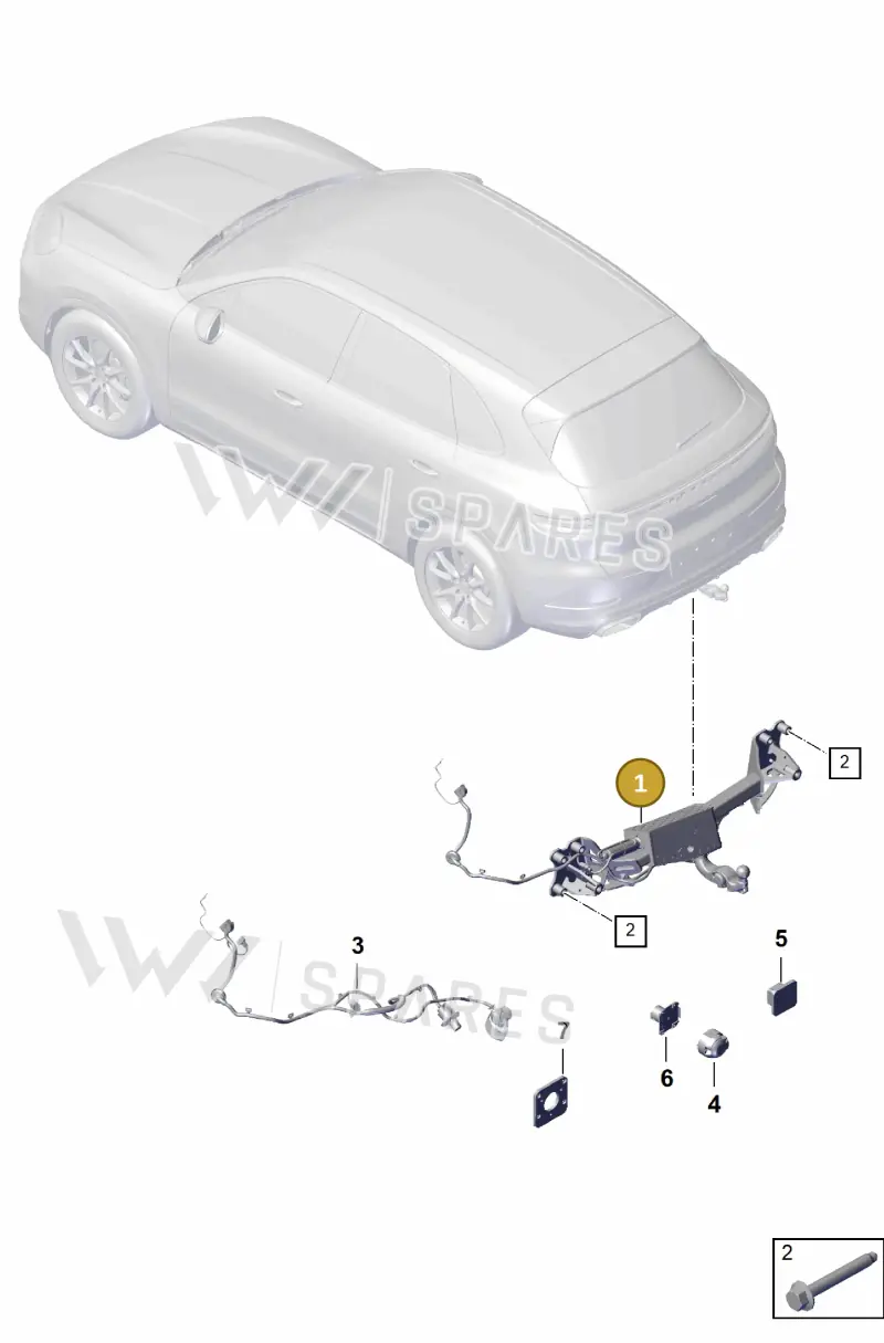 9Y0803881A — Porsche Cayenne Coupe (2023-2023) diagram p60002000, position 1