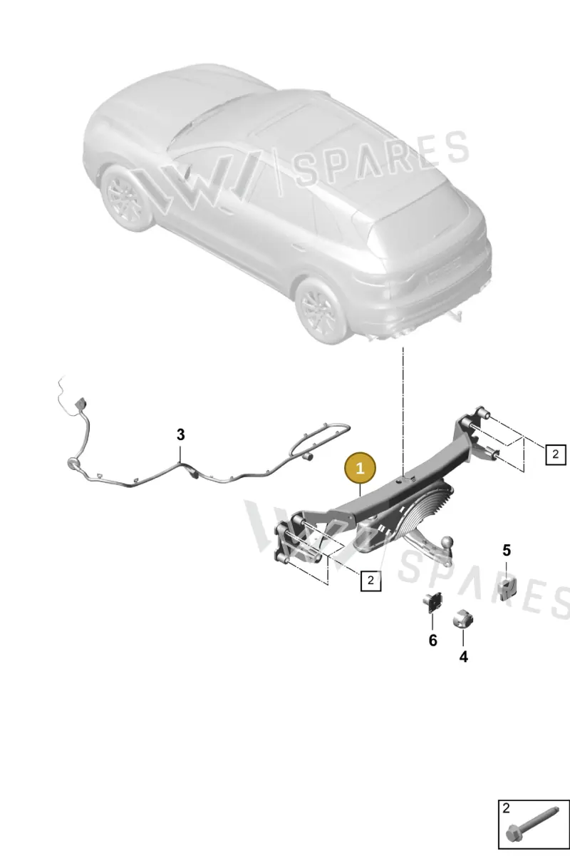 9Y0803881B — Porsche Cayenne (2017-2023) diagram p51002000, position 1