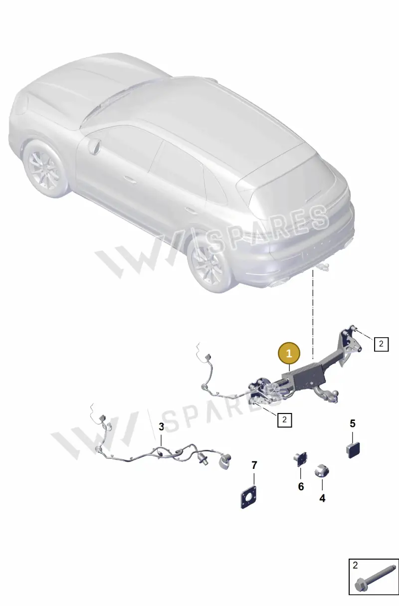 9Y0803881B — Porsche Cayenne Coupe (2023-2023) diagram p60002000, position 1