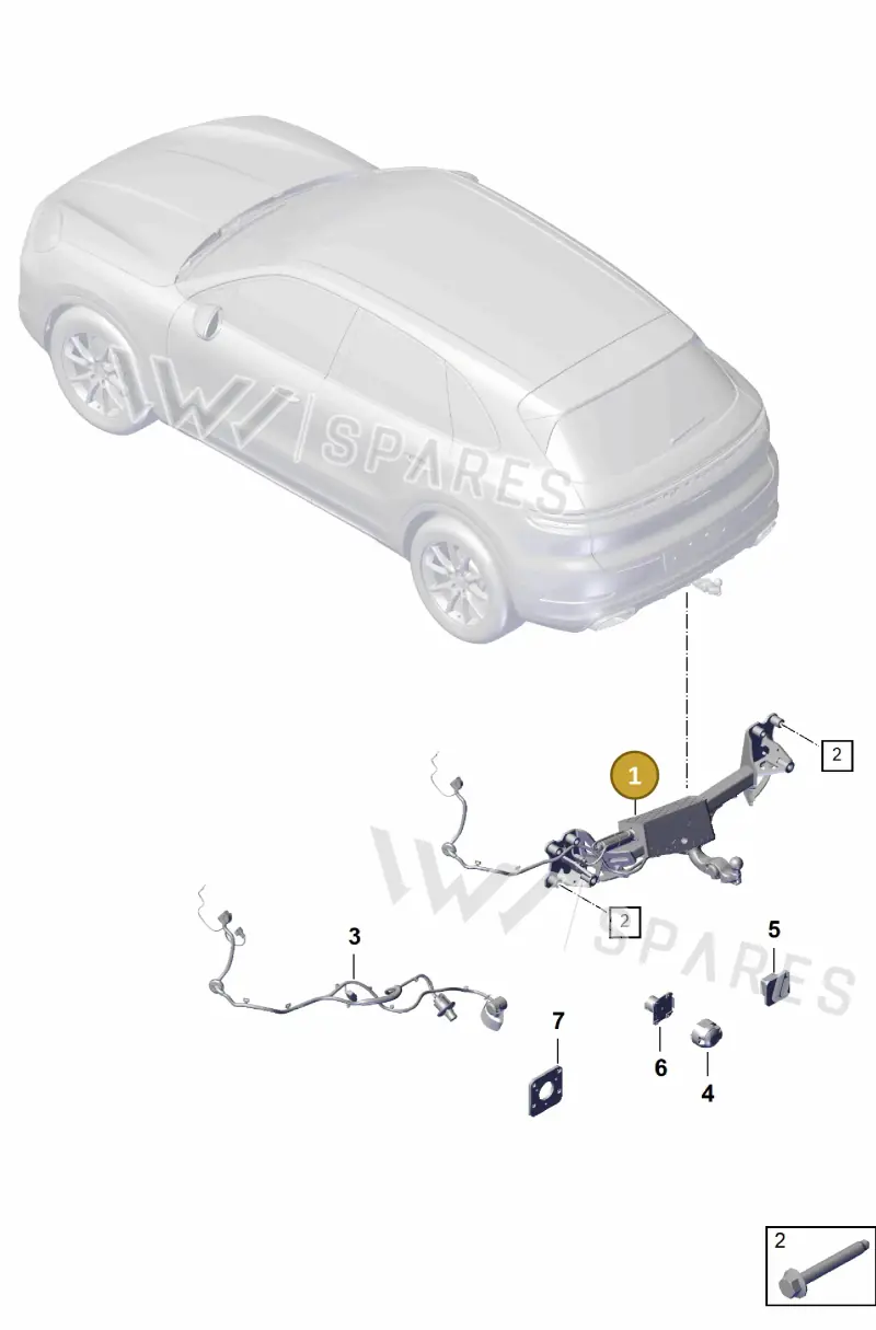 9Y0803881G — Porsche Cayenne Coupe (2023-2023) diagram p60002000, position 1