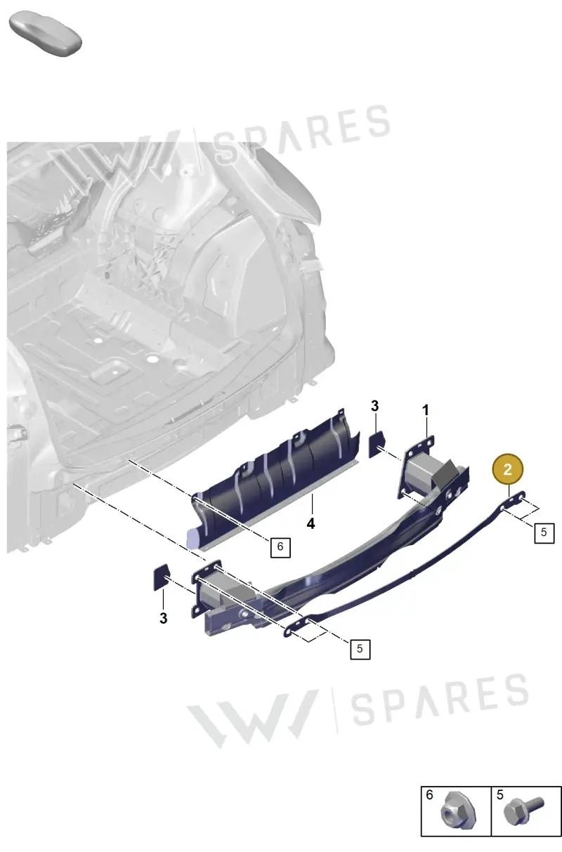 9Y0807235A — Porsche Cayenne Coupe (2023-2023) diagram p60802800, position 2