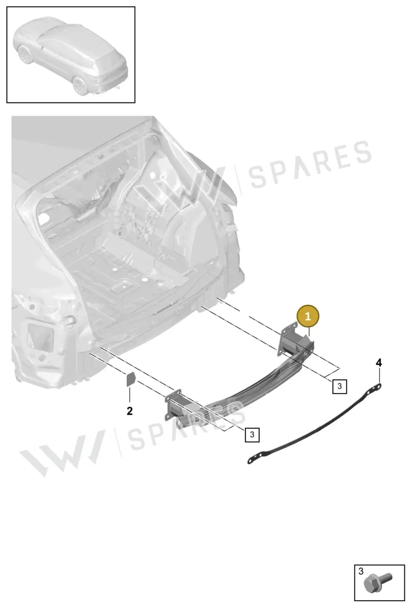 9Y0807309A — Porsche Cayenne (2017-2023) diagram p51000010, position 1