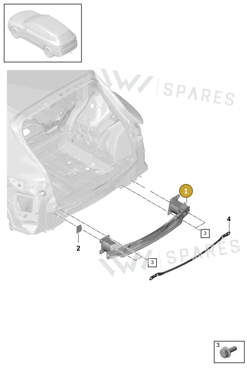 9Y0807309B — Porsche Cayenne (2017-2023) diagram p51000010, position 1