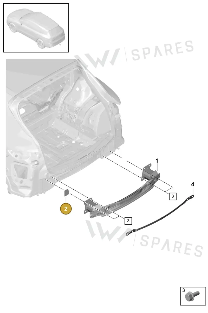 9Y0807670 — Porsche Cayenne Diesel V6 (2017-2023) diagram p51000013, position 2