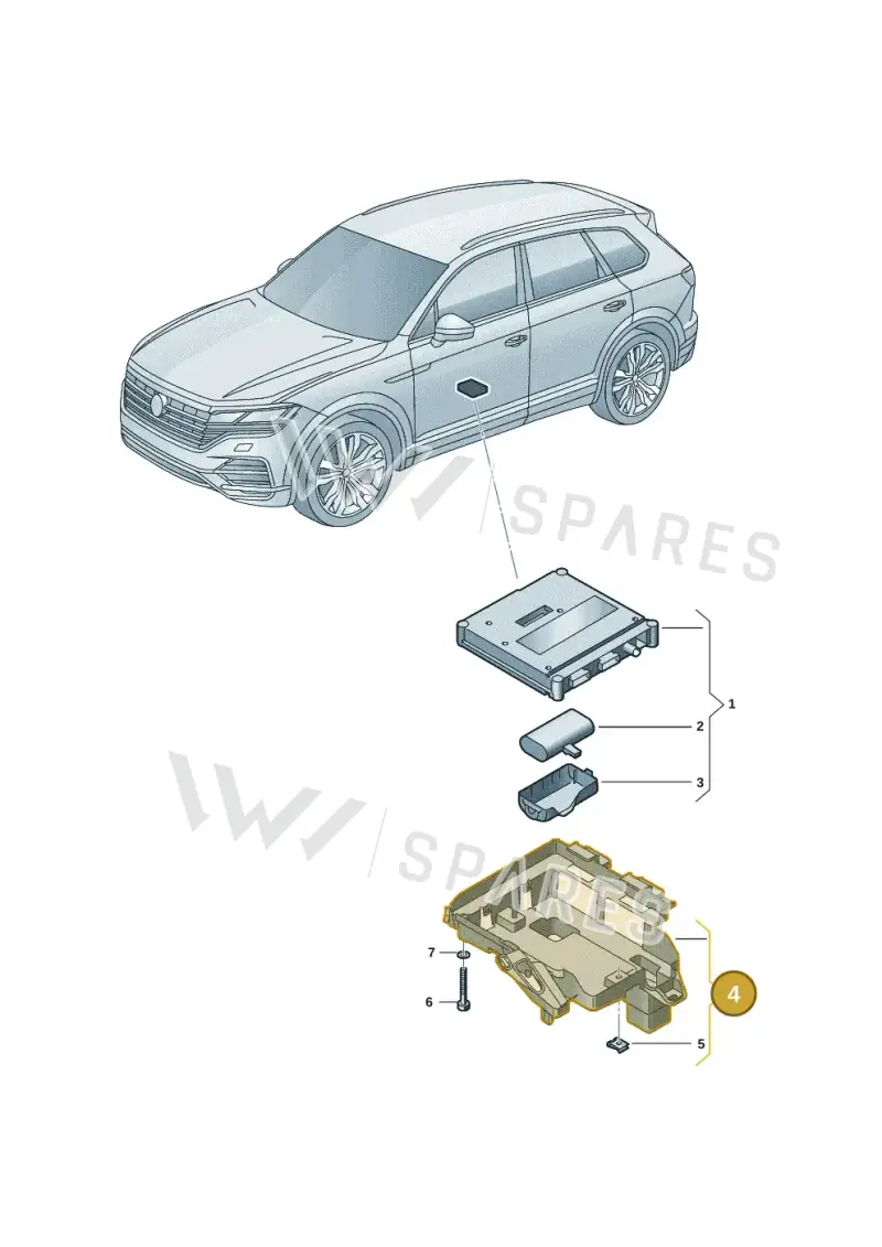 9Y0819541 — Volkswagen Touareg (2017-2025) diagram 439035060, position 4