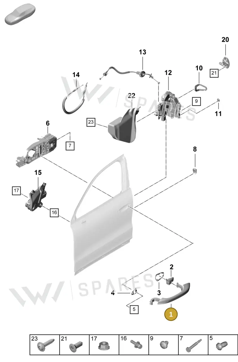 9Y0837205FG2X — Porsche Cayenne Coupe (2023-2023) diagram p60804200, position 1