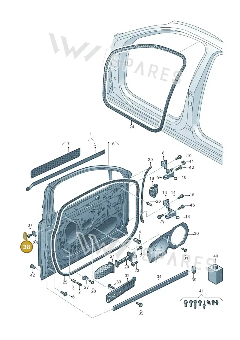 9Y0837903 — Audi Q7 (2015-2025) diagram 859831100, position 38