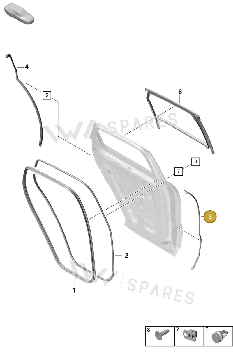 9Y0839717A — Porsche Cayenne Coupe (2023-2023) diagram p60804150, position 3