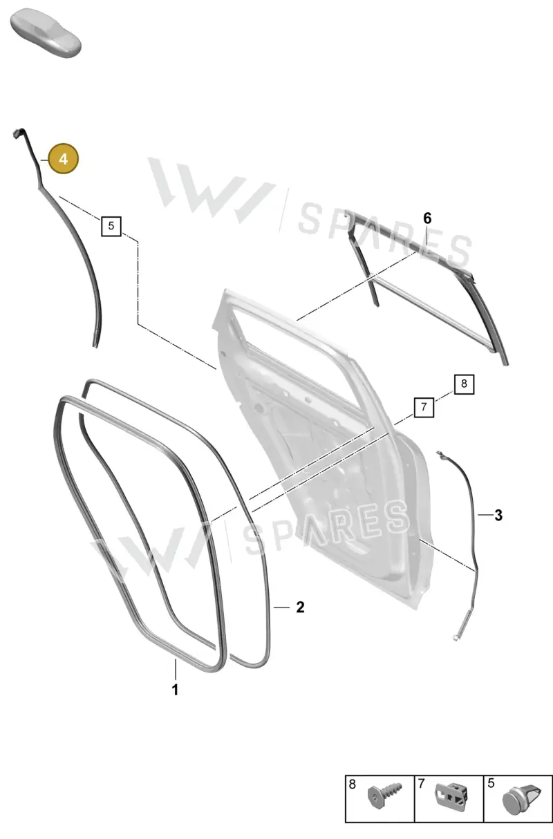 9Y0839761B — Porsche Cayenne Coupe (2023-2023) diagram p60804150, position 4