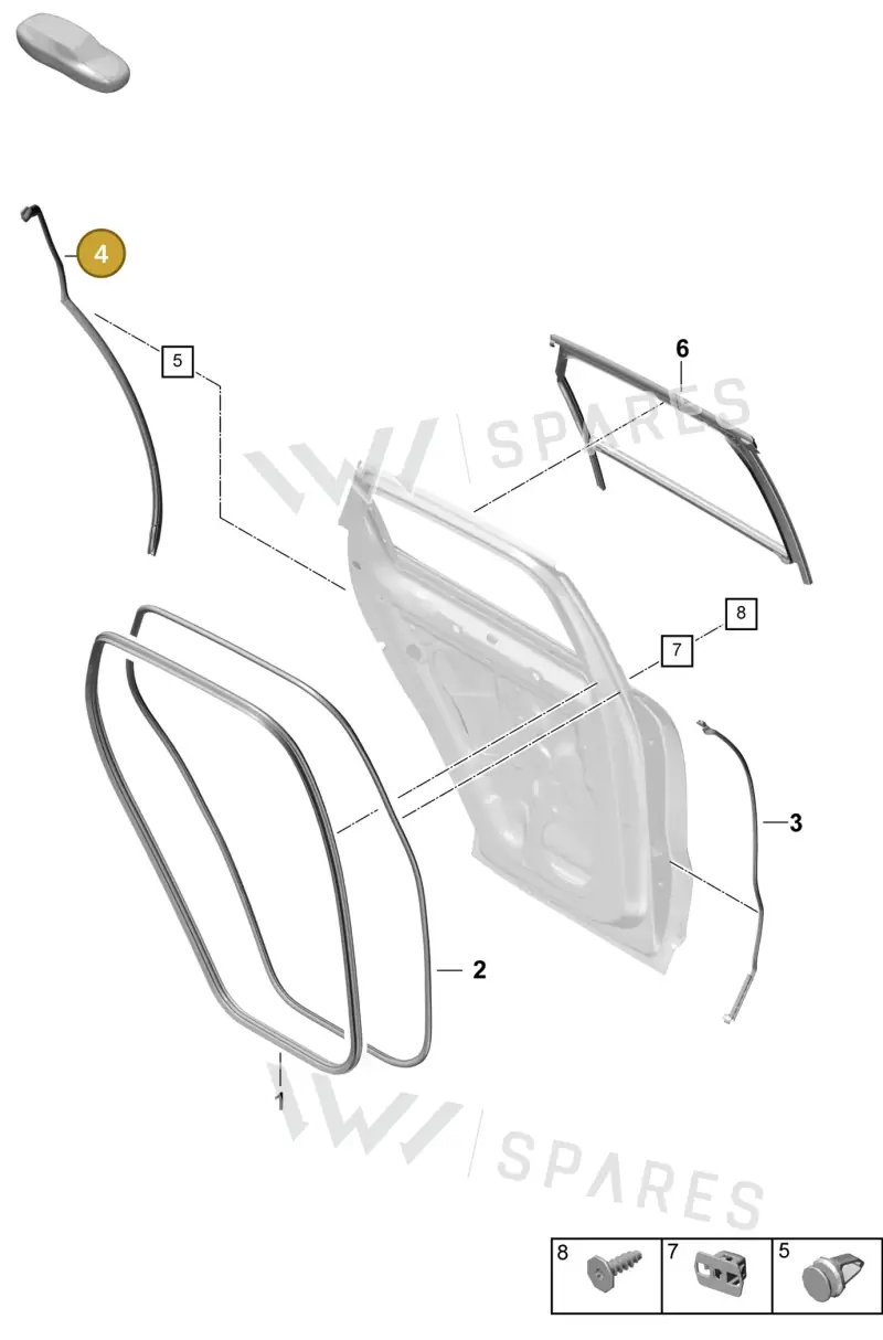9Y0839762B — Porsche Cayenne Coupe (2023-2023) diagram p60804150, position 4