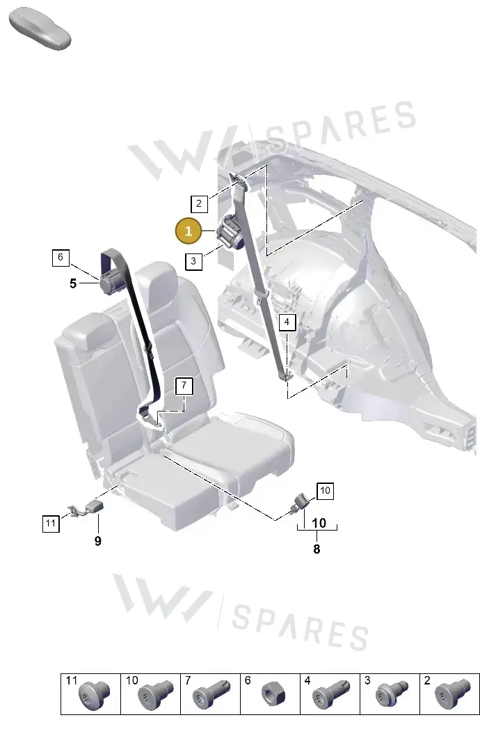 9Y0857806KOO3 — Porsche Cayenne Coupe (2023-2023) diagram p60812100, position 1