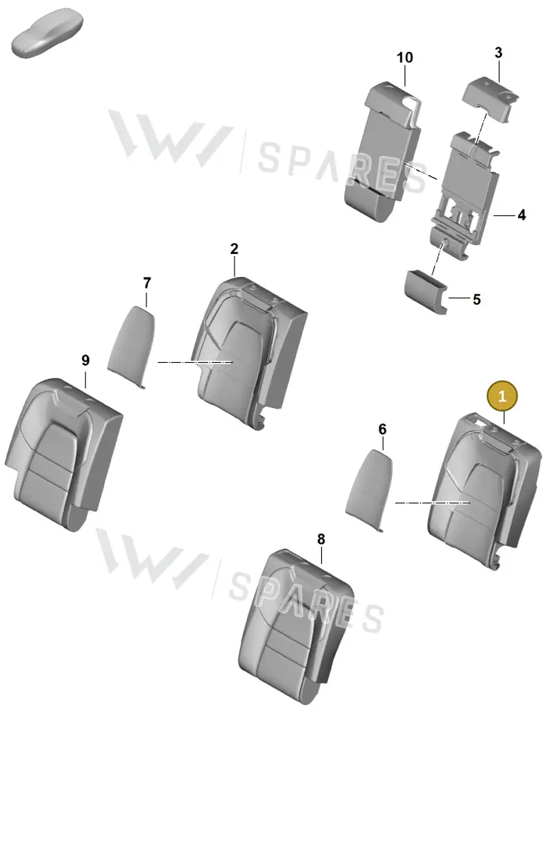 9Y0885775AF — Porsche Cayenne Coupe (2023-2023) diagram p60818300, position 1