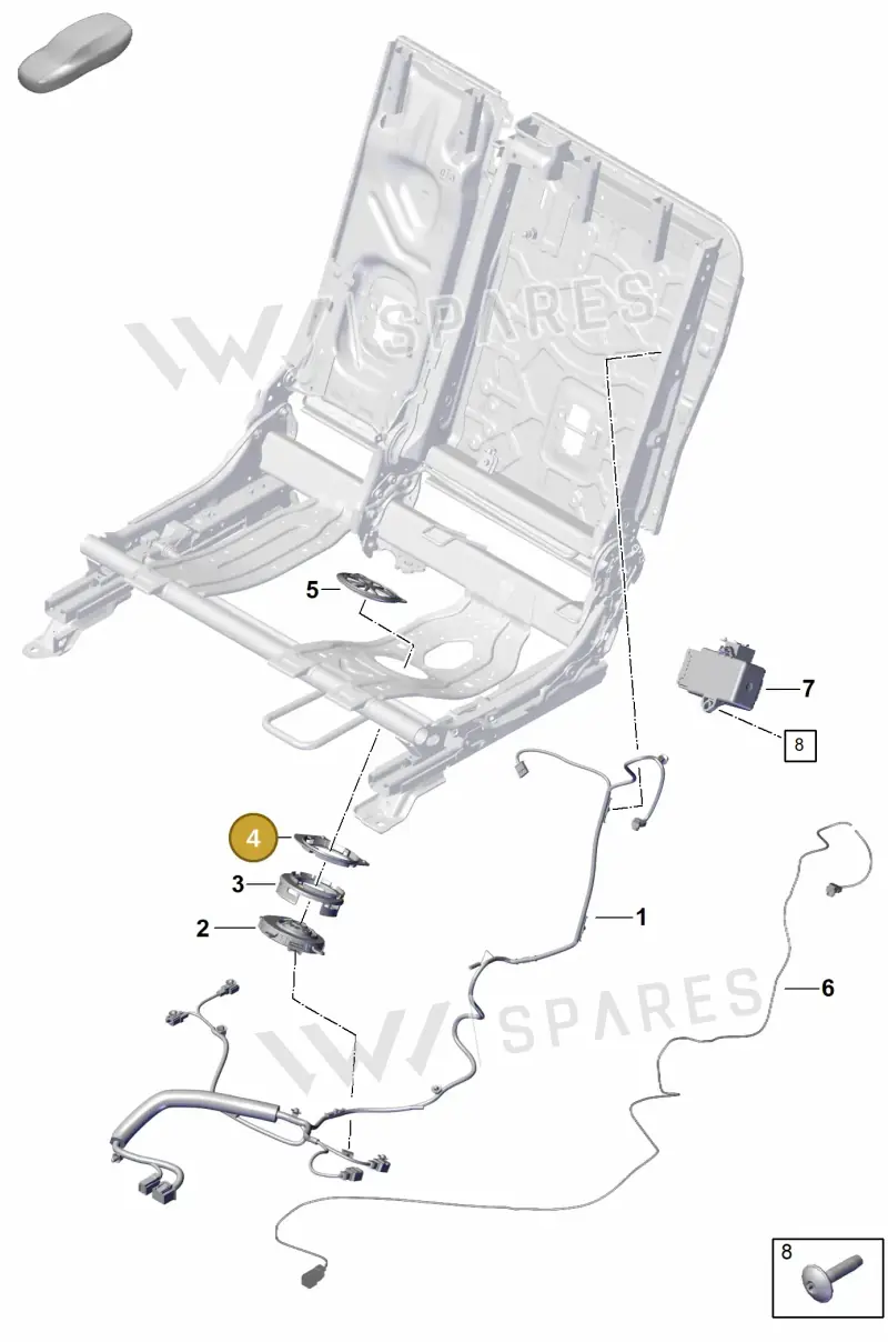 9Y0886399 — Porsche Cayenne Coupe (2023-2023) diagram p60818500, position 4