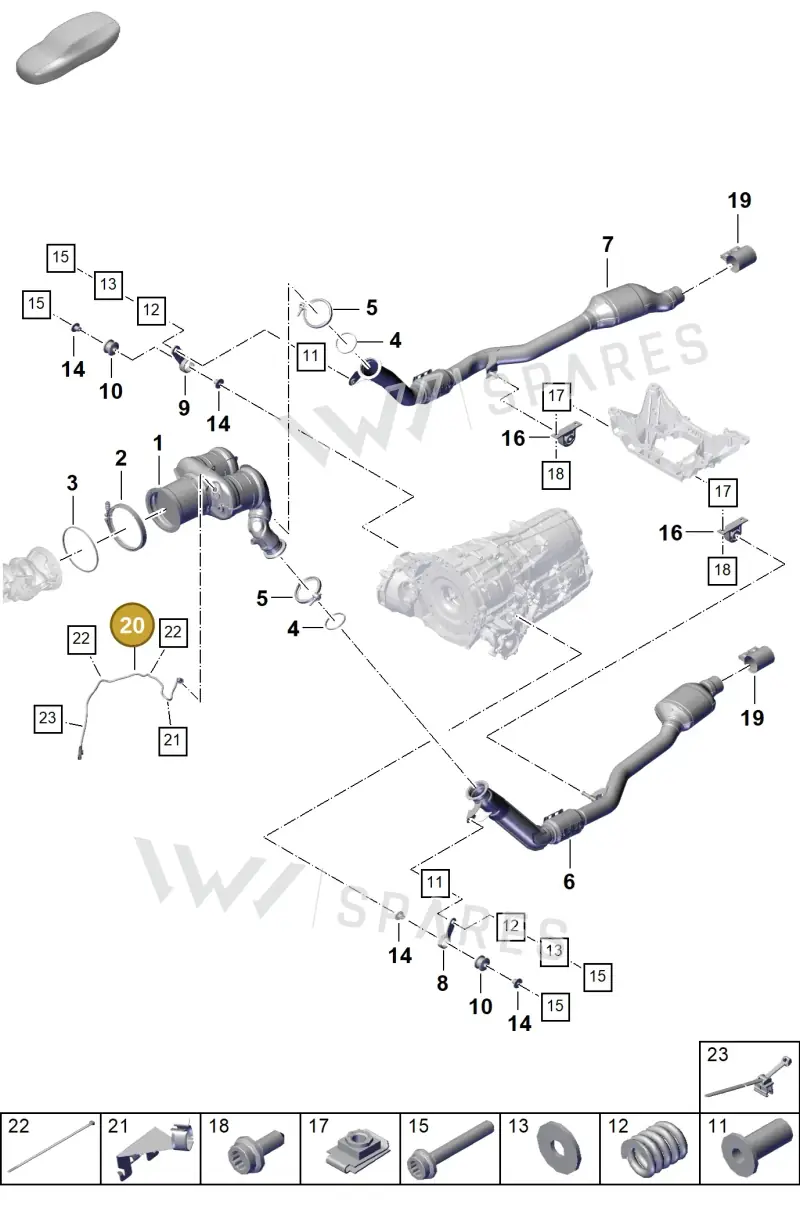 9Y0906265 — Porsche Cayenne Coupe (2023-2023) diagram p60202220, position 20