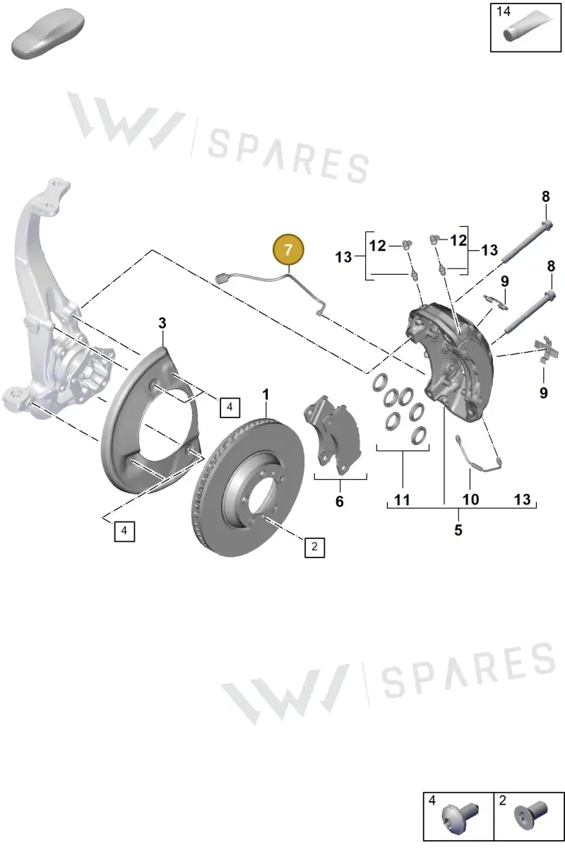 9Y0907253B — Porsche Cayenne Coupe (2023-2023) diagram p60602000, position 7