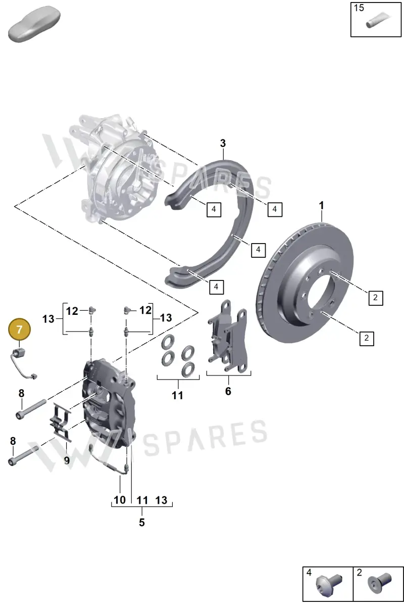 9Y0907253C — Porsche Cayenne Coupe (2023-2023) diagram p60603000, position 7
