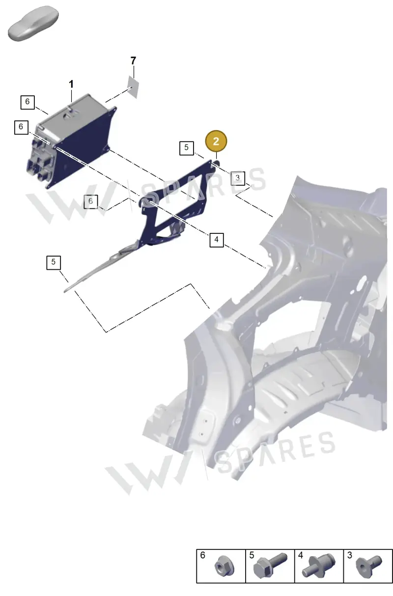 9Y0907908 — Porsche Cayenne Coupe (2023-2023) diagram p60251200, position 2