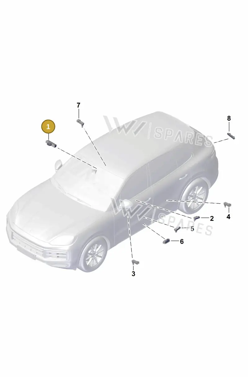 9Y0919234A1QB — Porsche Cayenne Hybrid Coupe (2023-) diagram p60905100, position 1