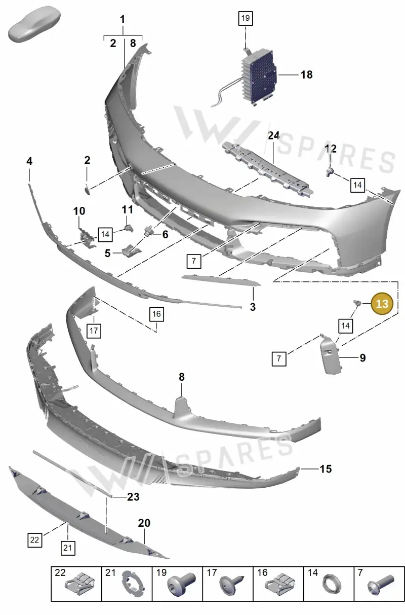 9Y0919275A — Porsche 992 Sport Classic (2020-) diagram p57802000, position 13