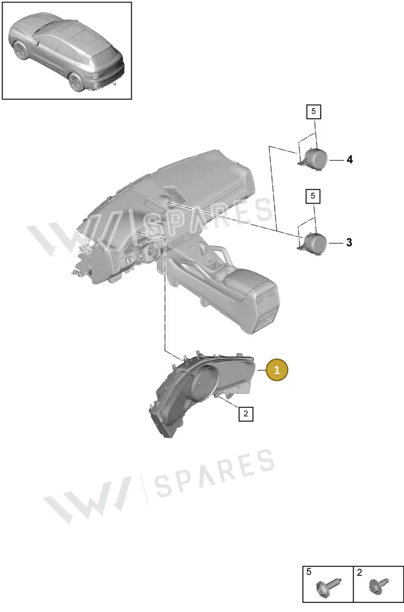 9Y0920652NOG6 — Porsche Cayenne (2017-2023) diagram p51906000, position 1