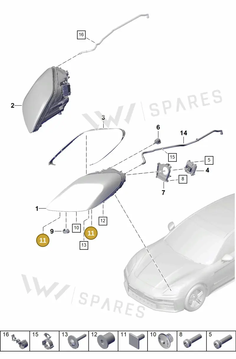 9Y0941097 — Porsche Panamera (2023-2025) diagram p62908000, position 11