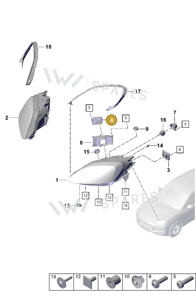 9Y0941591AA — Porsche Cayenne Coupe (2023-2023) diagram p60908100, position 4