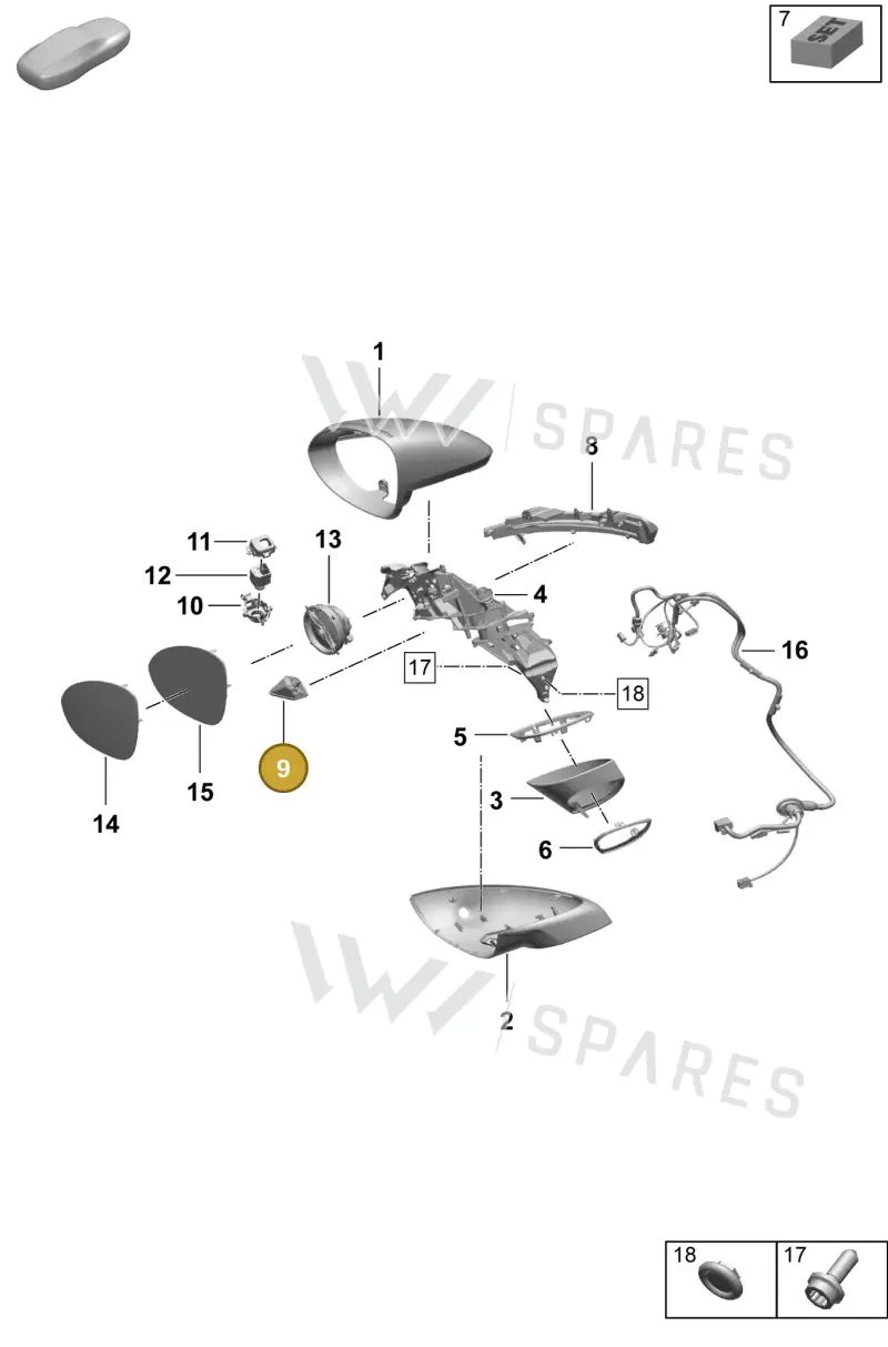 9Y0945294 — Porsche Macan 4 (2024-) diagram p61809500, position 9