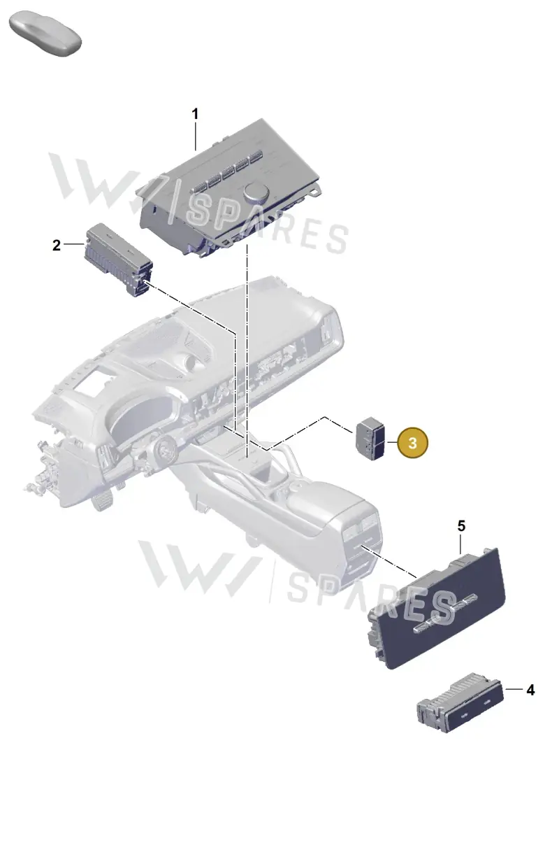 9Y0953509COV3 — Porsche Cayenne Coupe (2023-2023) diagram p60905300, position 3