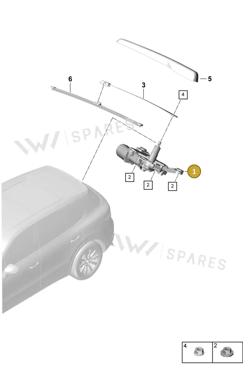 9Y0955711A — Porsche Cayenne (2017-2023) diagram p51904005, position 1