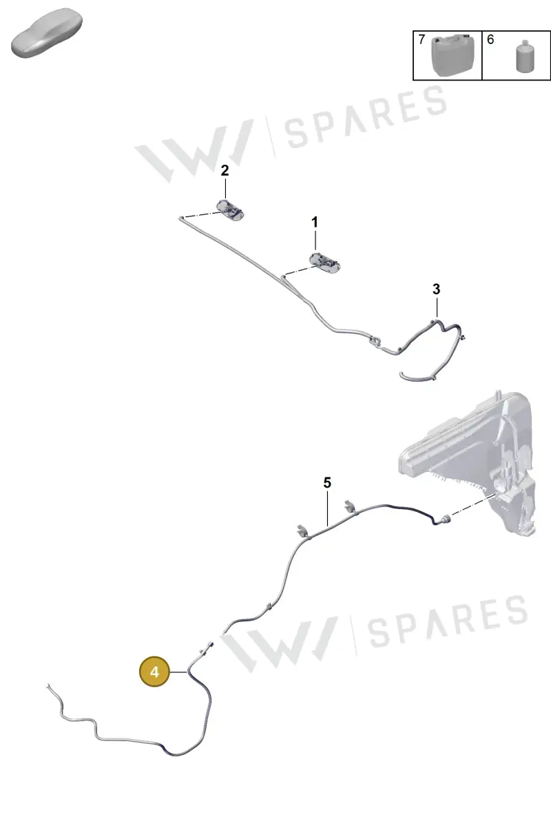 9Y0955970D — Porsche Cayenne Coupe (2023-2023) diagram p60906300, position 4