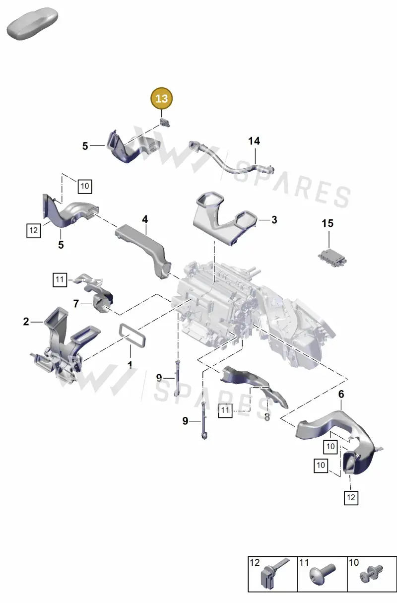 9Y0963281D — Porsche Cayenne Coupe (2023-2023) diagram p60814151, position 13